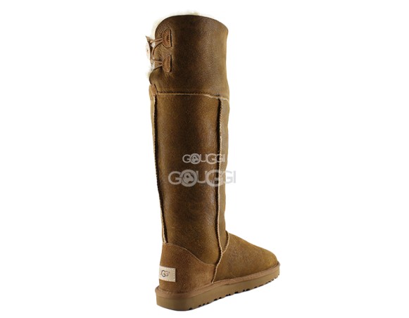 Женские высокие угги Classic Tall Metallic Skillful Wrestling Chestnut