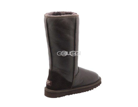 Женские высокие угги Classic Tall Metallic Chocolate