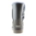 Женские короткие угги с пуговицей Bailey Button Metallic Grey-2