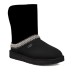 Женские короткие угги Classic Short Crescent - Black