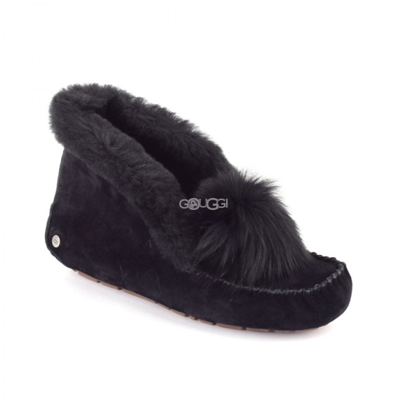 Женские мокасины Alena Pom Pom Black