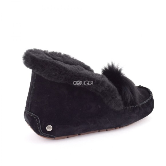 Женские мокасины Alena Pom Pom Black