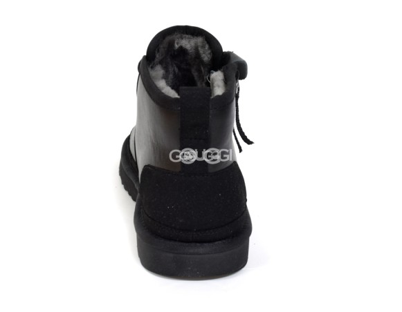 Мужские кожаные ботинки на молнии Neumel ZIP Leather - Black