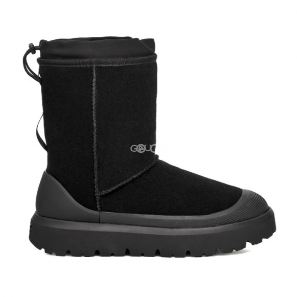 Мужские короткие угги Classic Short Weather Hybrid - Black