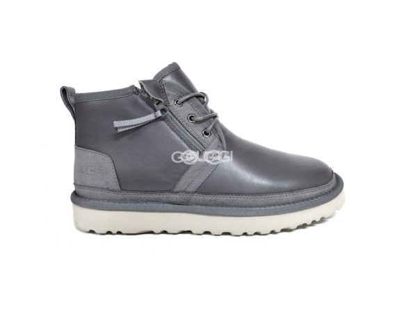 Мужские кожаные ботинки на молнии Neumel ZIP Leather - Grey