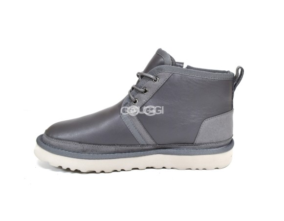 Мужские кожаные ботинки на молнии Neumel ZIP Leather - Grey