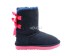 Детские угги с бантиками Kids Bailey Bow Navy (Pink Stole)