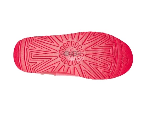 Детские прозрачные мини угги Kids Classic Clear Mini Hibiscus Pink