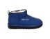 Женские кожаные ультра мини угги Ultra mini Leather Deep Navy