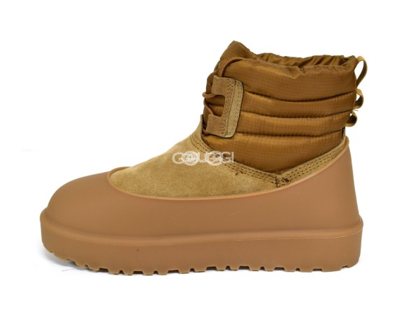 Женские мини угги Classic Mini Lace-Up Weather Chestnut