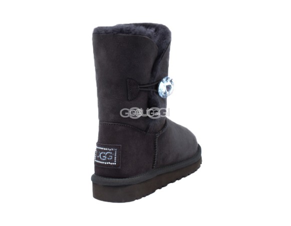 Женские угги с пуговицей Bailey Button Bling Chocolate