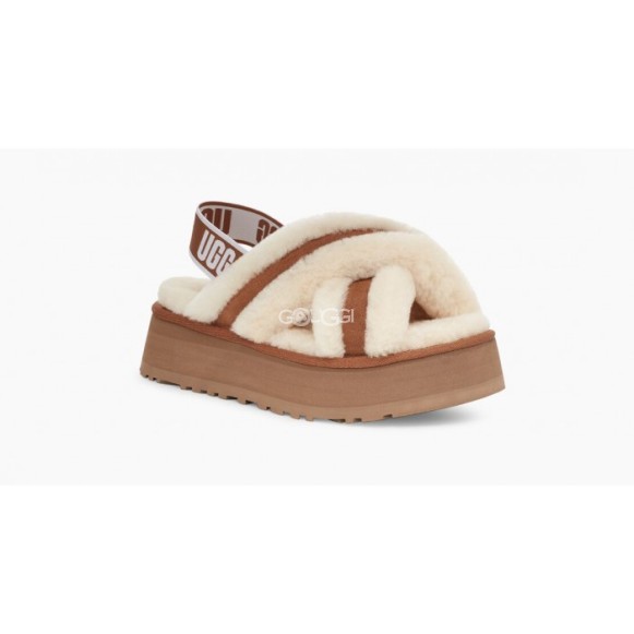 Женские сандалии Disco Cross Slide - Chestnut