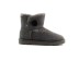 Женские мини угги с пуговицей Mini Bailey Button Grey