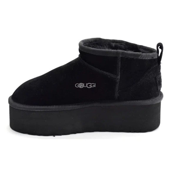 Женские ультра мини угги на платформе Ugg Classic Ultra Mini Platform Black
