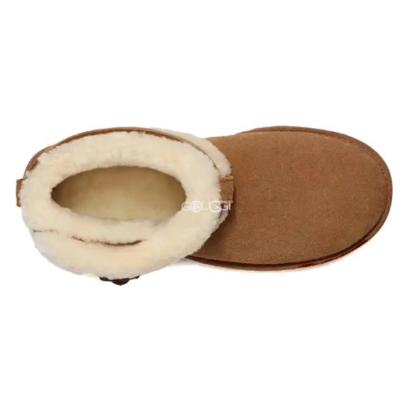 Женские ультра мини угги Ultra Mini Belted Roller - Chestnut