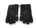 Меховые перчатки мужские Suede Dark Black