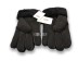 Меховые перчатки мужские Suede Black-1
