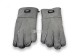 Меховые перчатки мужские Suede Dark Grey