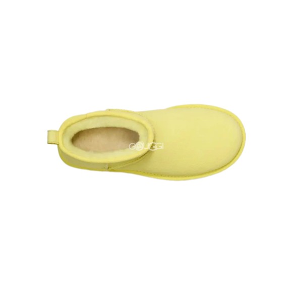 Женские ультра мини угги на платформе Classic Ultra Mini Platform Pearfect Yellow