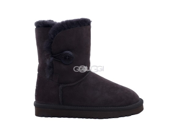 Детские угги с пуговицей Kids Bailey Button Chocolate