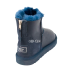 Женские мини угги на молнии UGG MINI ZIP Metalic Navy