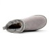 Женские мини угги на платформе Classic Ultra Mini Platform Grey Violet